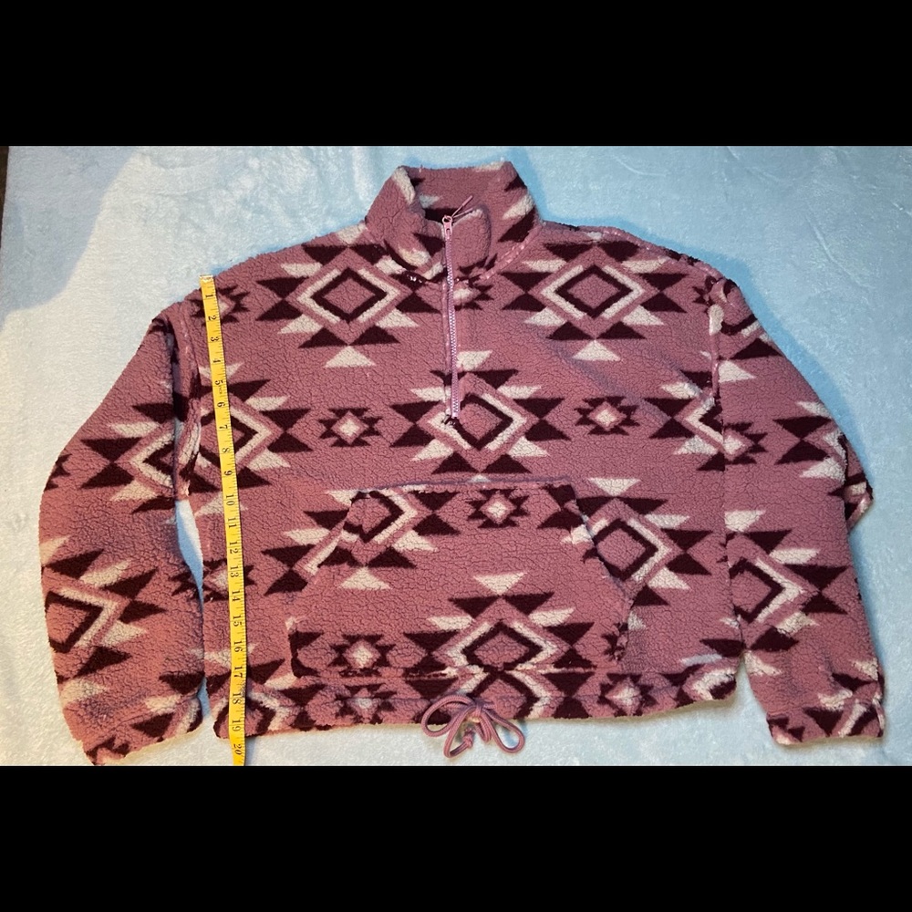 Pink Rose-Aztec Print Sweater - Picture 4 of 5